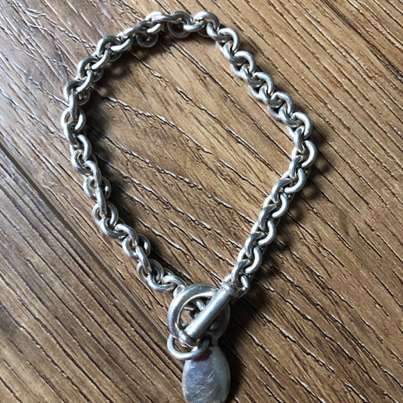 Vintage Sterling Silver Toggle Bracelet - Picture 10 of 13